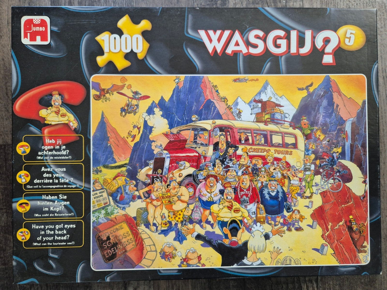 Wasgij Puzzels 1000 Stukjes - Compleet, Ophalen, 500 t/m 1500 stukjes, Gebruikt, Legpuzzel