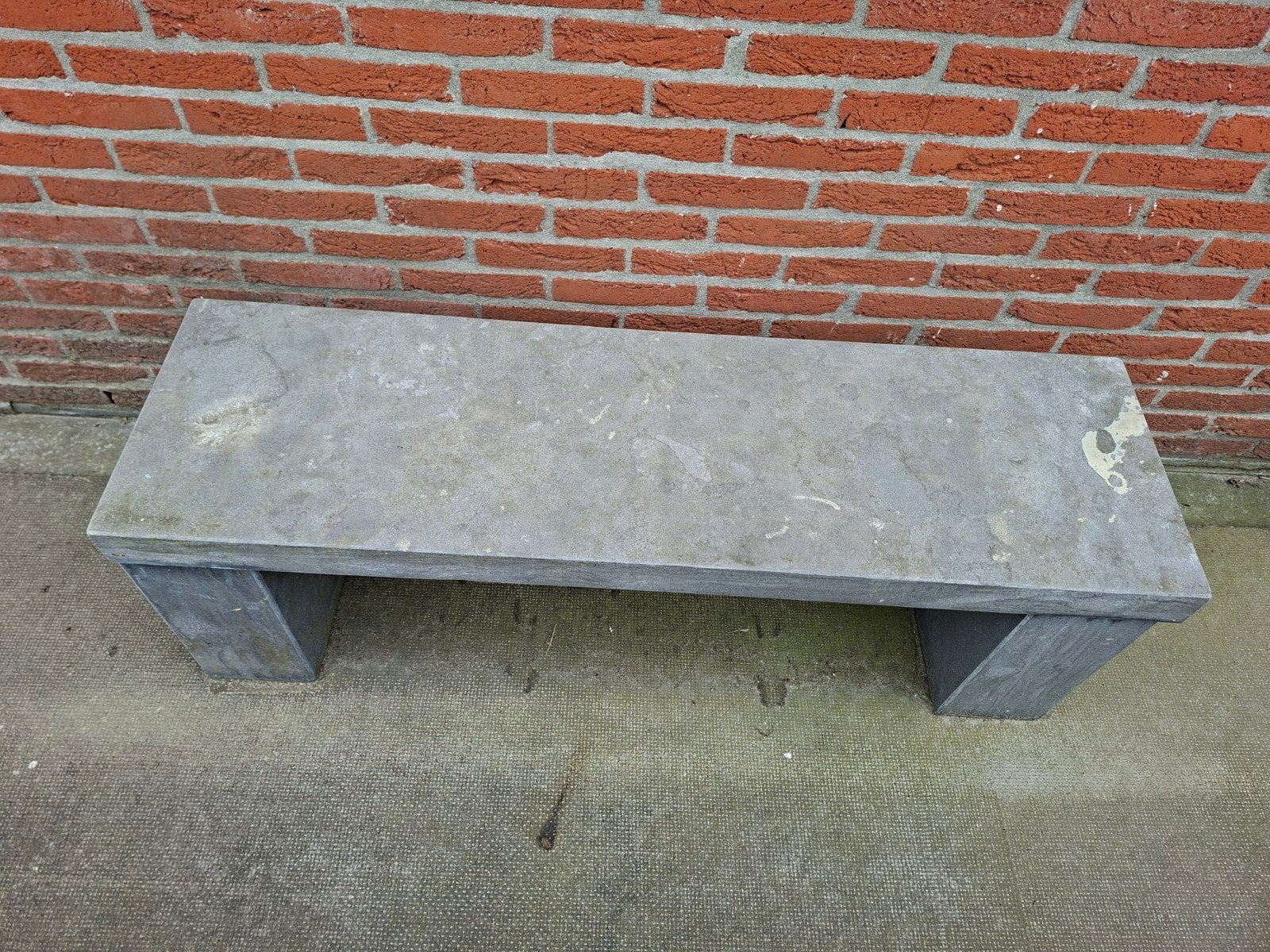 Robuust marmere bankje voor buiten, Tuin en Terras, Tuinbanken, Ophalen, Gebruikt, Overige materialen