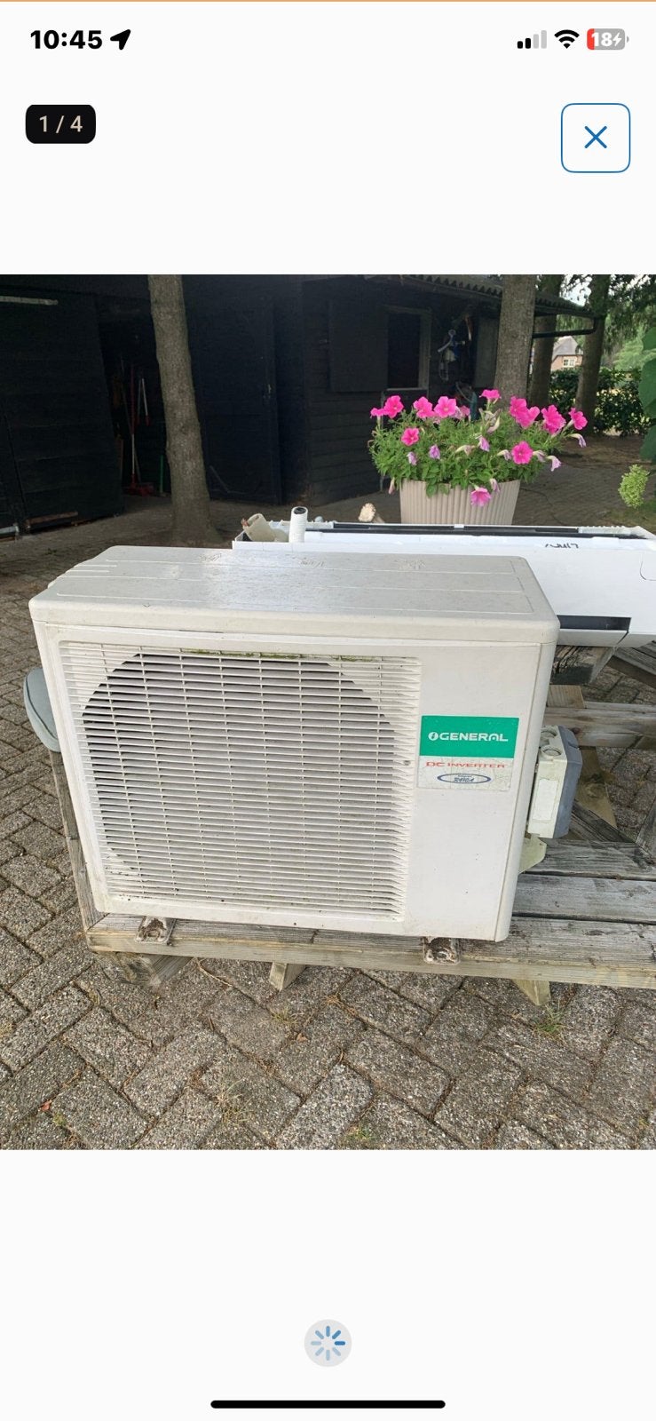Airco met binnenunit General DC inverte 2016, Ophalen, Verwarmen, 3 snelheden of meer, 100 m³ of groter