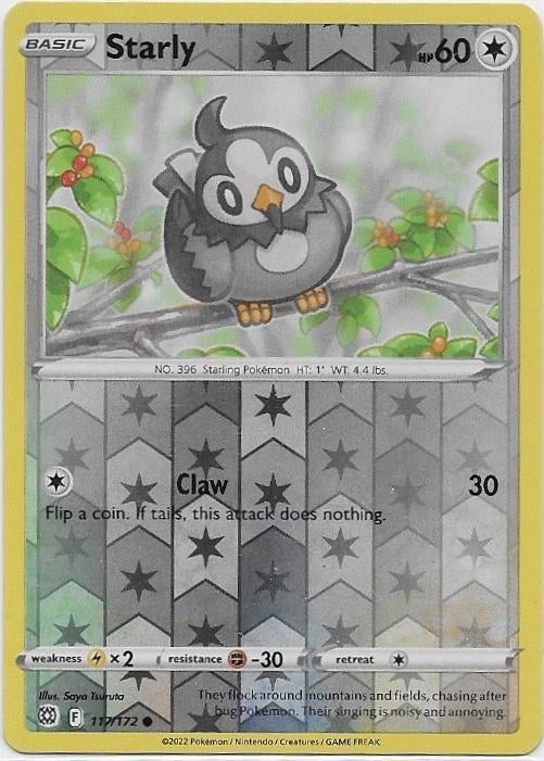 Brilliant Stars,  Starly [reverse] 117/172, Verzenden, Nieuw, Losse kaart