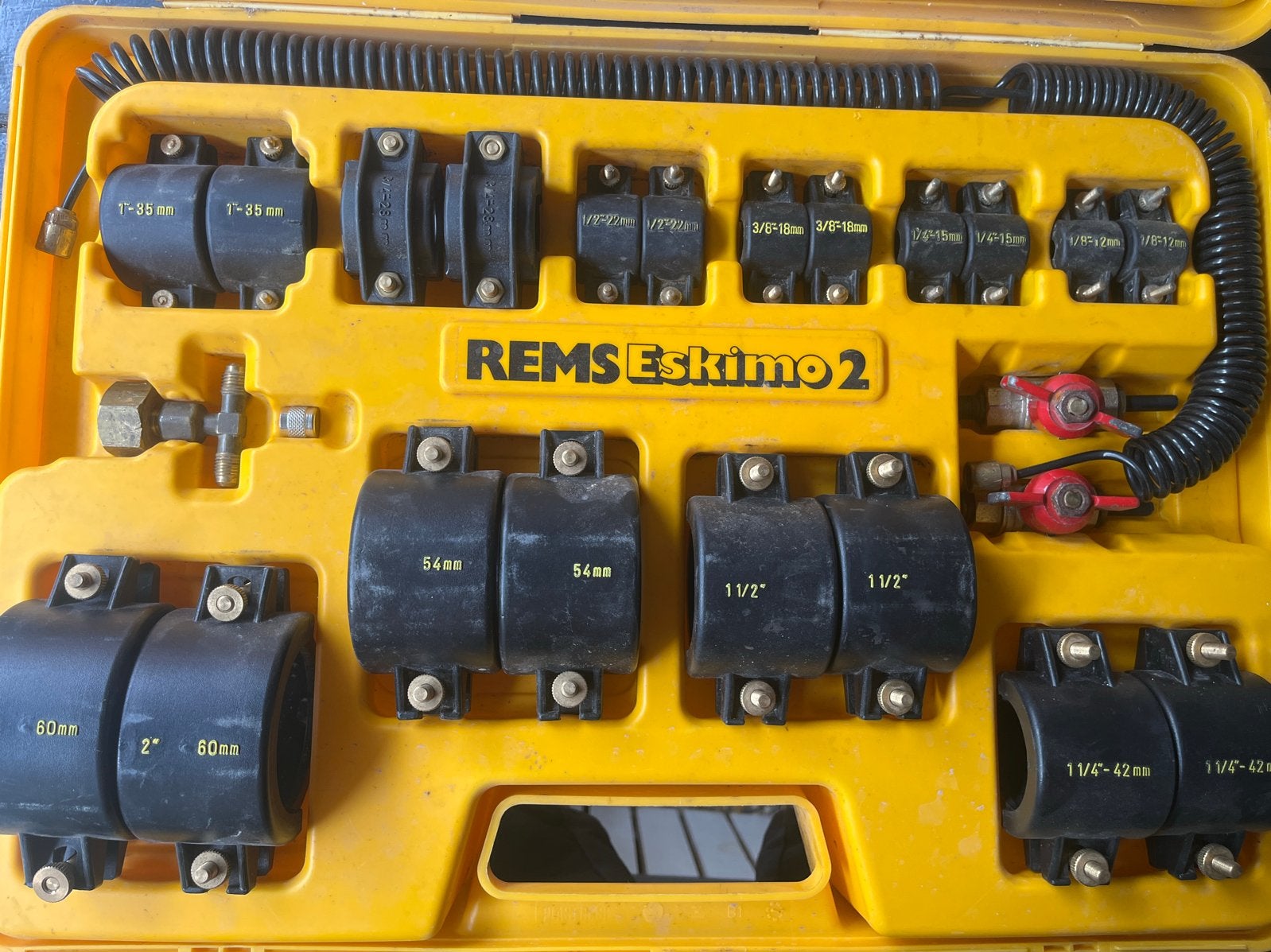 REMS Eskimo 2 Pijpbevriezingsapparaat - Compleet in Koffer, Doe-het-zelf en Verbouw, Ophalen, Gebruikt, Overige typen, Overige merken