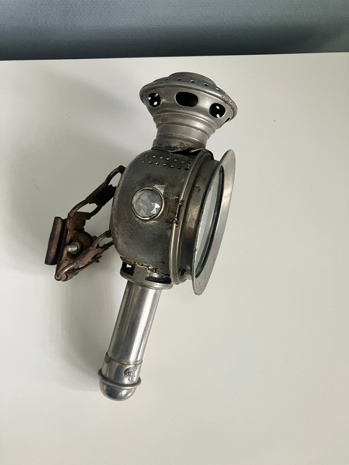 Antieke fietslamp, Ophalen of Verzenden, Zo goed als nieuw, Overig, Voorlicht