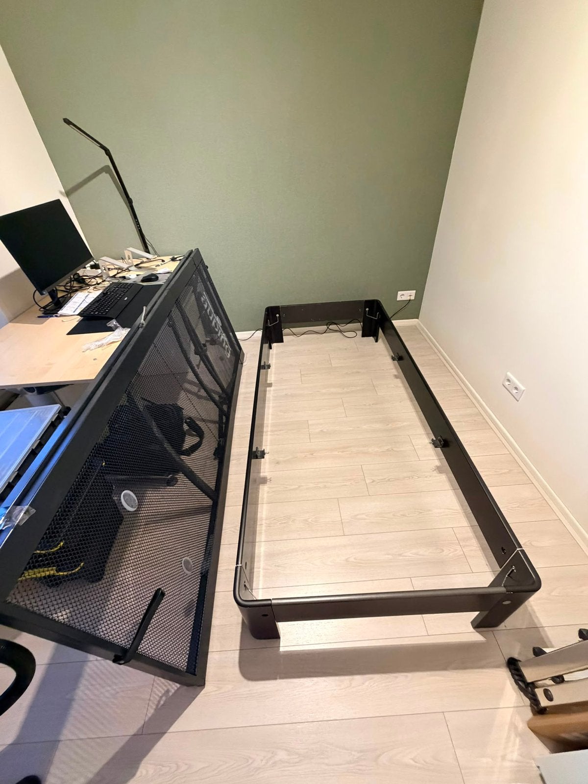 Auping bed+spiraal 2.10-90, Ophalen, Gebruikt, 90 cm, Eenpersoons