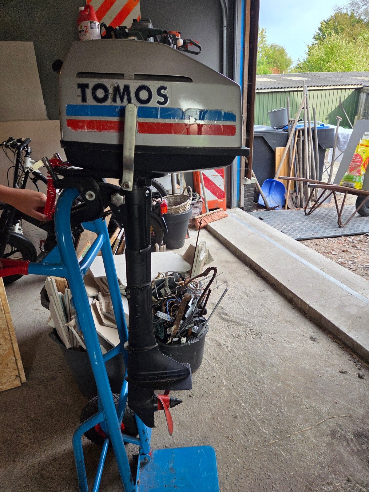 Tomos buitenboordmotor 4,5 pk - Lichte reparatie nodig, Ophalen, Gebruikt, Minder dan 5 pk, Buitenboordmotor