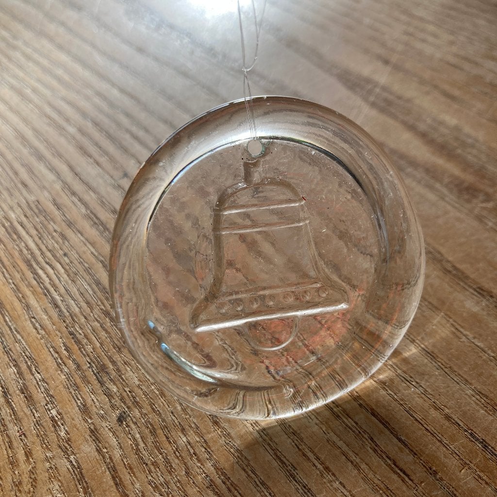 Vintage raamhanger kerst kerstmis kerstbel klokje Ø6cm, Ophalen of Verzenden, Zo goed als nieuw