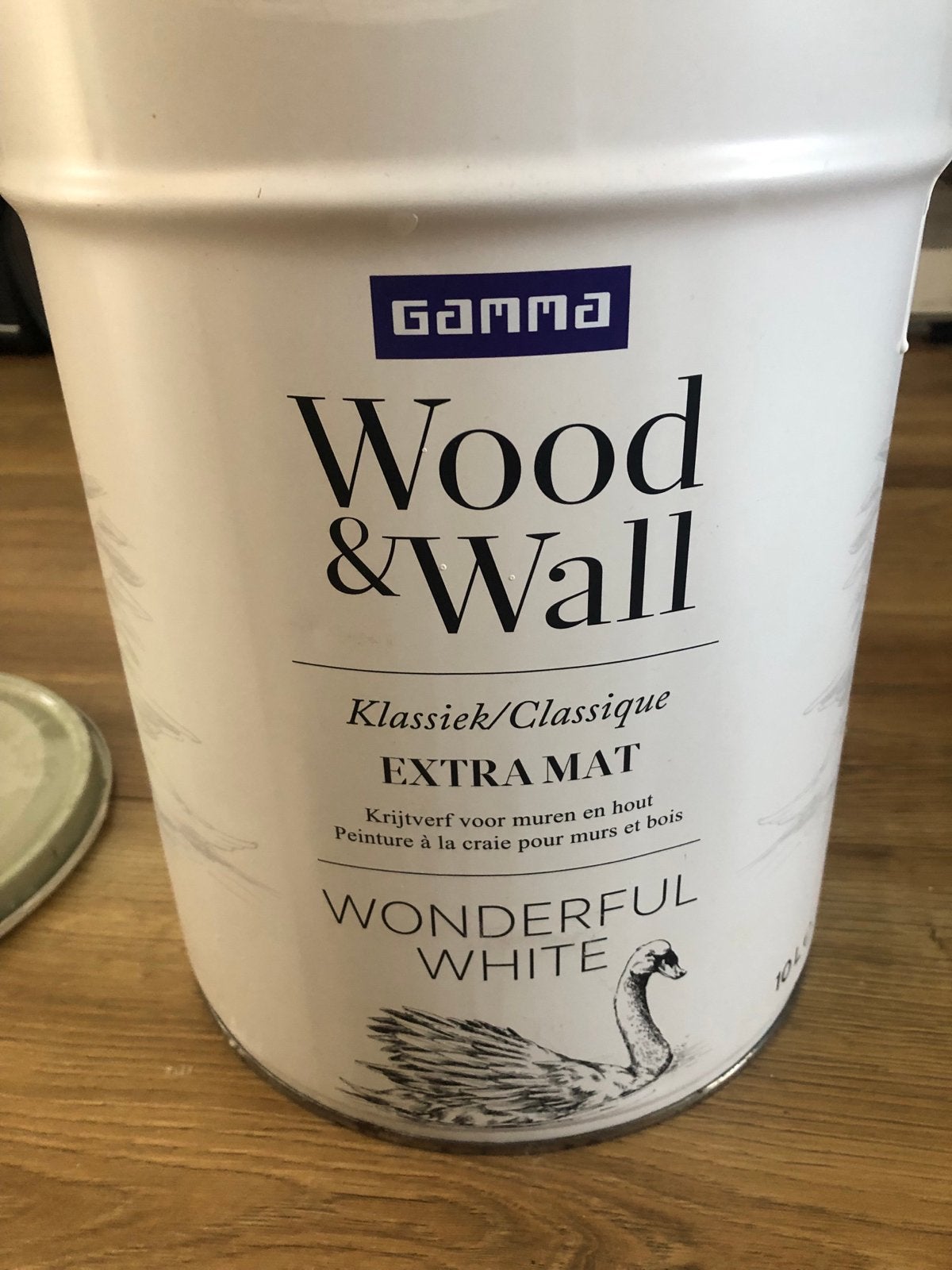Wood & Wall Krijtverf - Klassiek Extra Mat Wit (10L), Ophalen, Gebruikt, 5 tot 10 liter, Wit