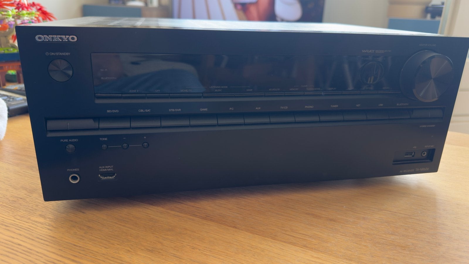 Onkyo TX-NR636 7.2 AV-receiver 4K Dolby Atmos, compleet, Audio, Tv en Foto, Ophalen, Zo goed als nieuw, 120 watt of meer, Onkyo