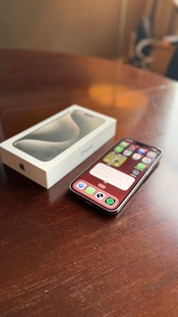 iPhone 15 pro titanium 256 GB, Ophalen, Zo goed als nieuw