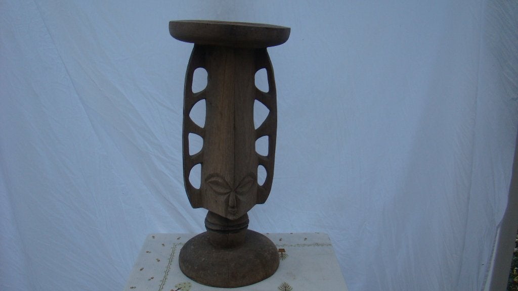 krukje met gezicht  ( Houtsnij werk, Antiek en Kunst, Ophalen of Verzenden, Hout, Houtsnijwerk