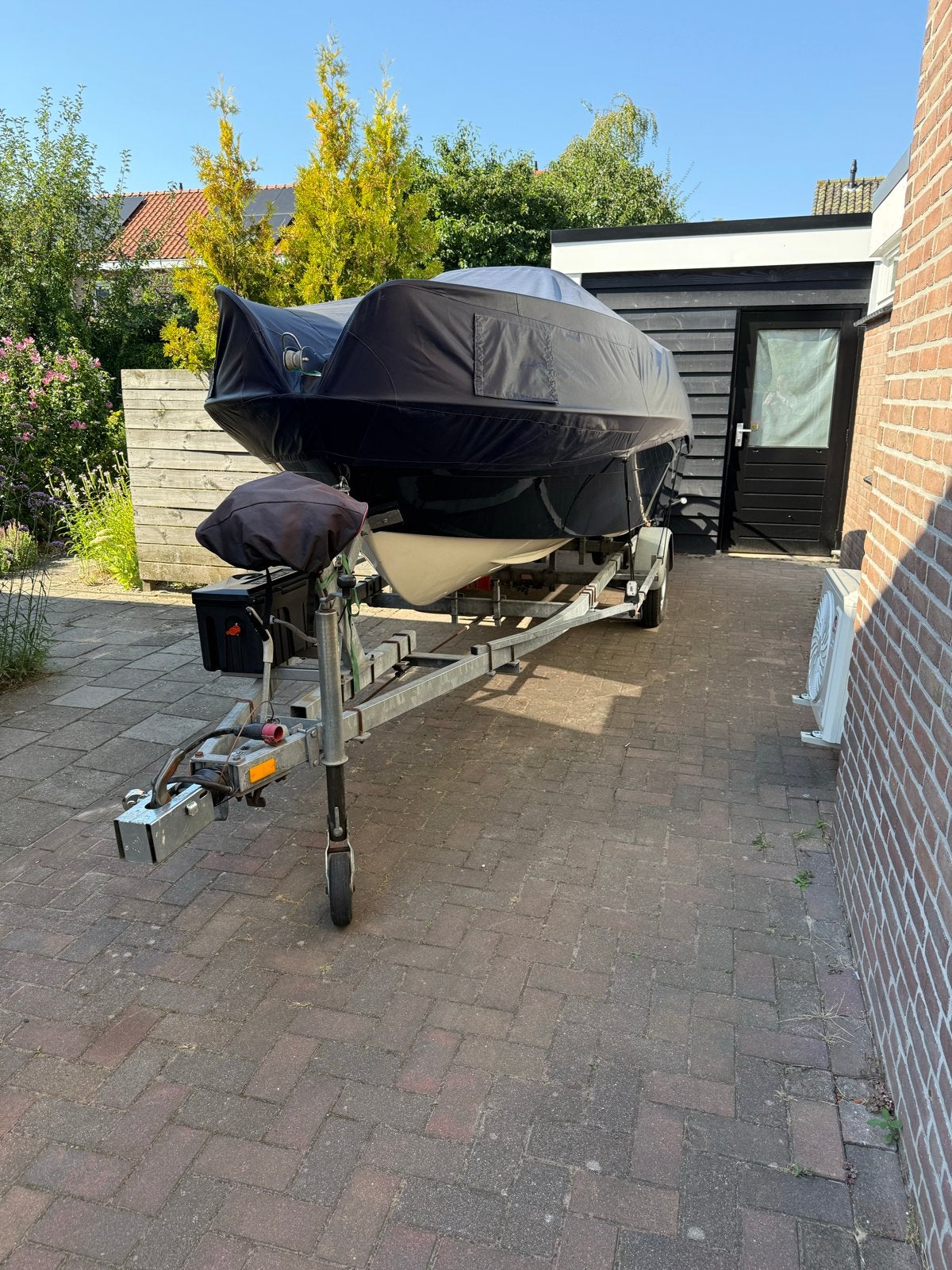 Prins 480 Open met trailer 90pk Suzuki compleet, Watersport en Boten, Benzine, Overige merken, Gebruikt, Afdekzeil