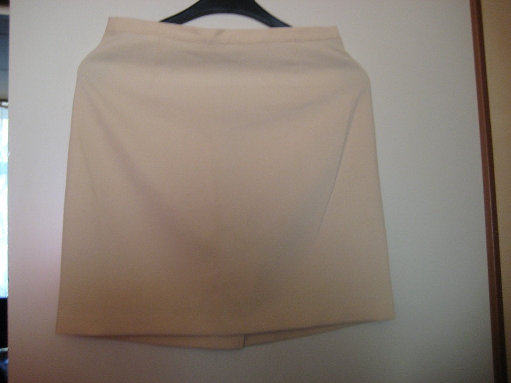 Korte beige rok, 46, Beige, Maat 46/48 (XL) of groter, Ophalen of Verzenden, Zo goed als nieuw