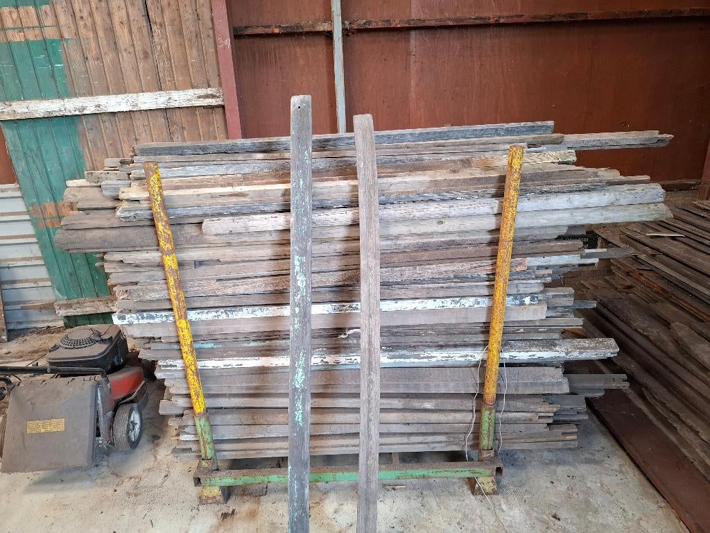 houten palen, Ophalen, Gebruikt