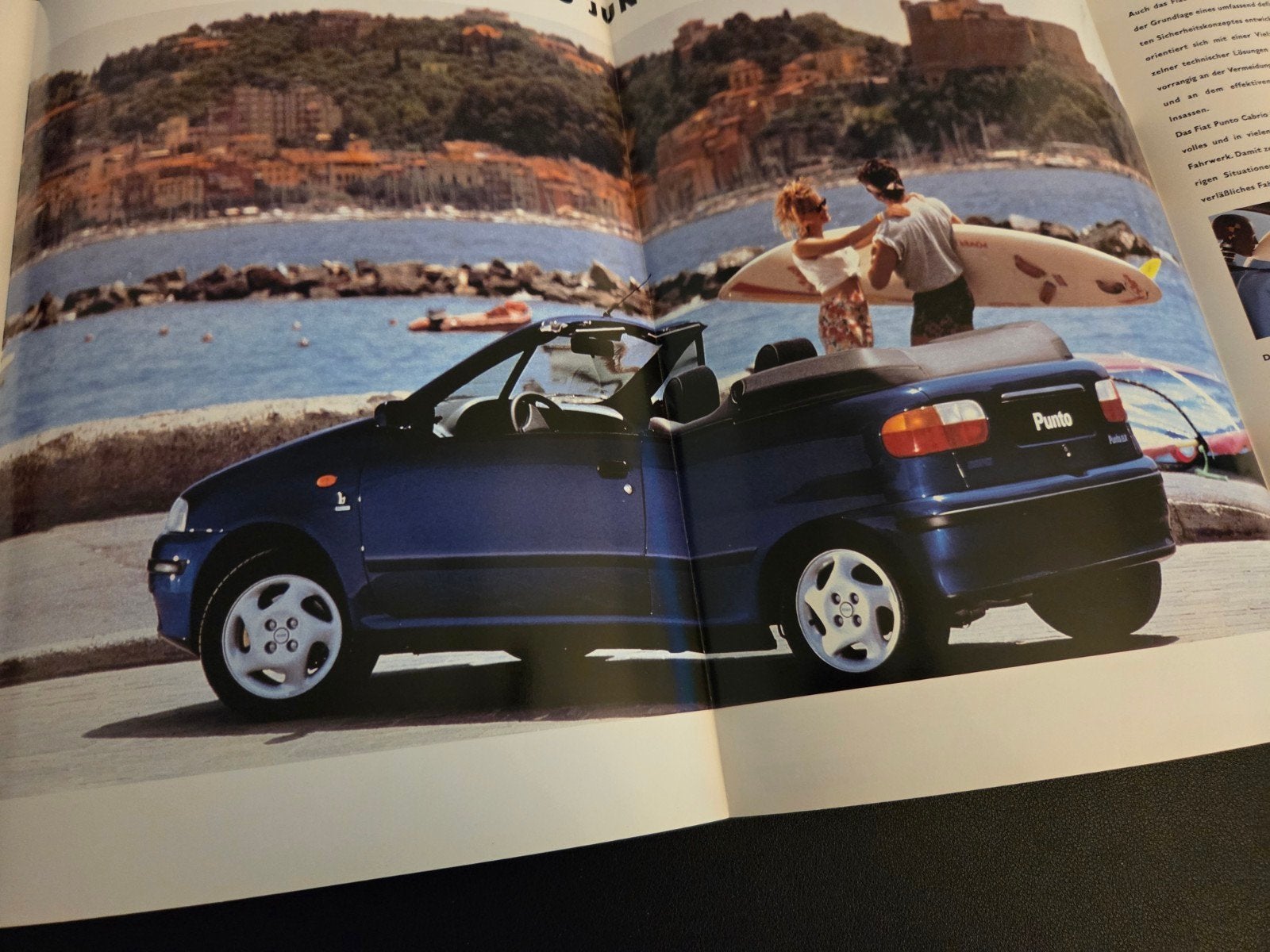 Brochure Fiat Punto Cabrio 1994, Ophalen of Verzenden, Zo goed als nieuw, Overige merken