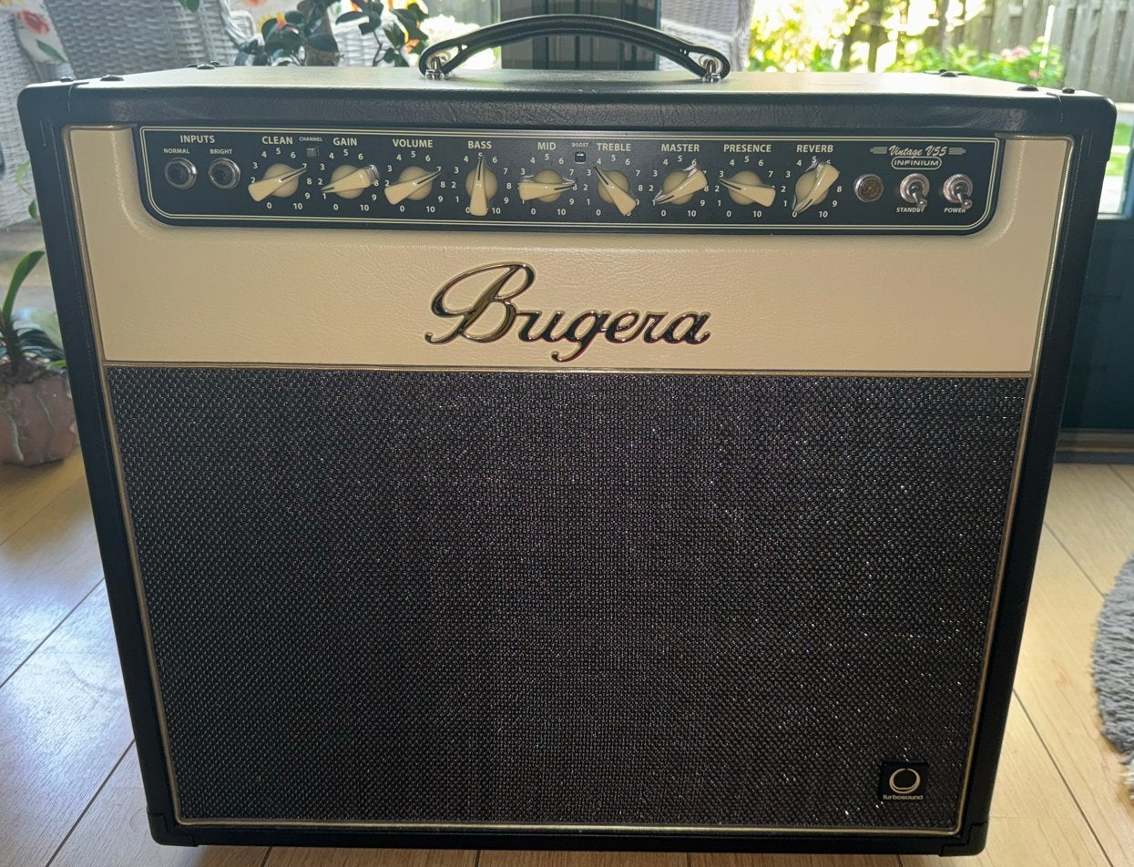 Bugera V55 Infinium buizenversterker - Ruilen mogelijk, Ophalen, Gebruikt, Gitaar, 50 tot 100 watt