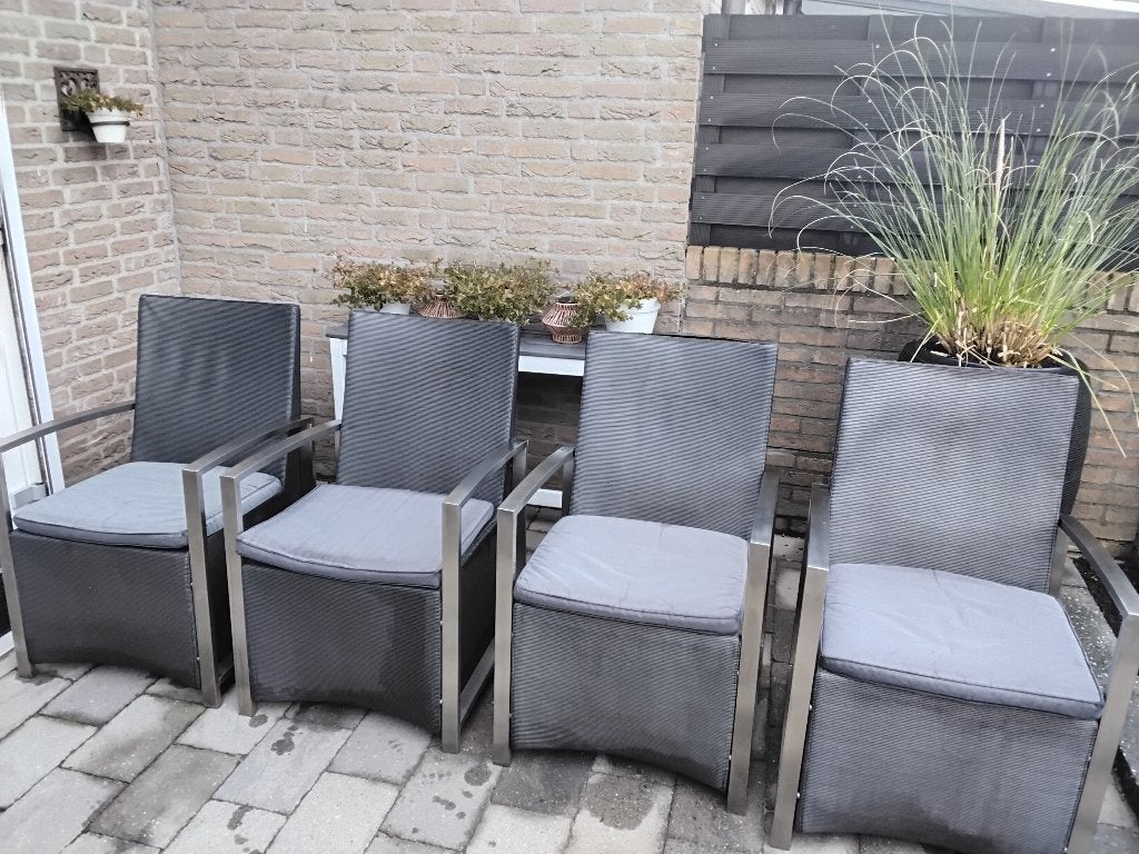 Tuinstoelen, Tuin en Terras, Tuinstoelen, Ophalen, Gebruikt, Textileen, Stapelbaar