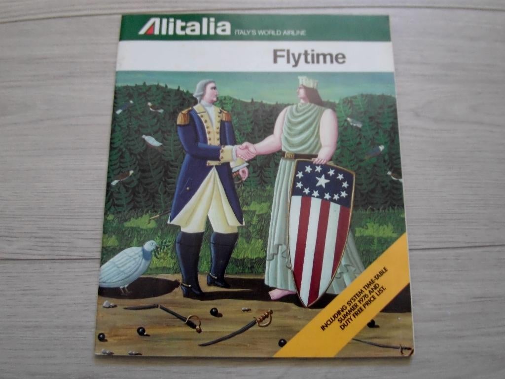 Alitalia Flytime including System Time-table 1976, Verzenden, Zo goed als nieuw, Boek of Tijdschrift