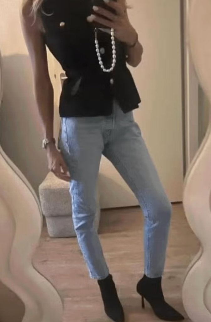 Levi's 501 Premium Skinny in Tango light 24 (25) L 28 ZGAN, Overige jeansmaten, Zo goed als nieuw, Levi's, Verzenden