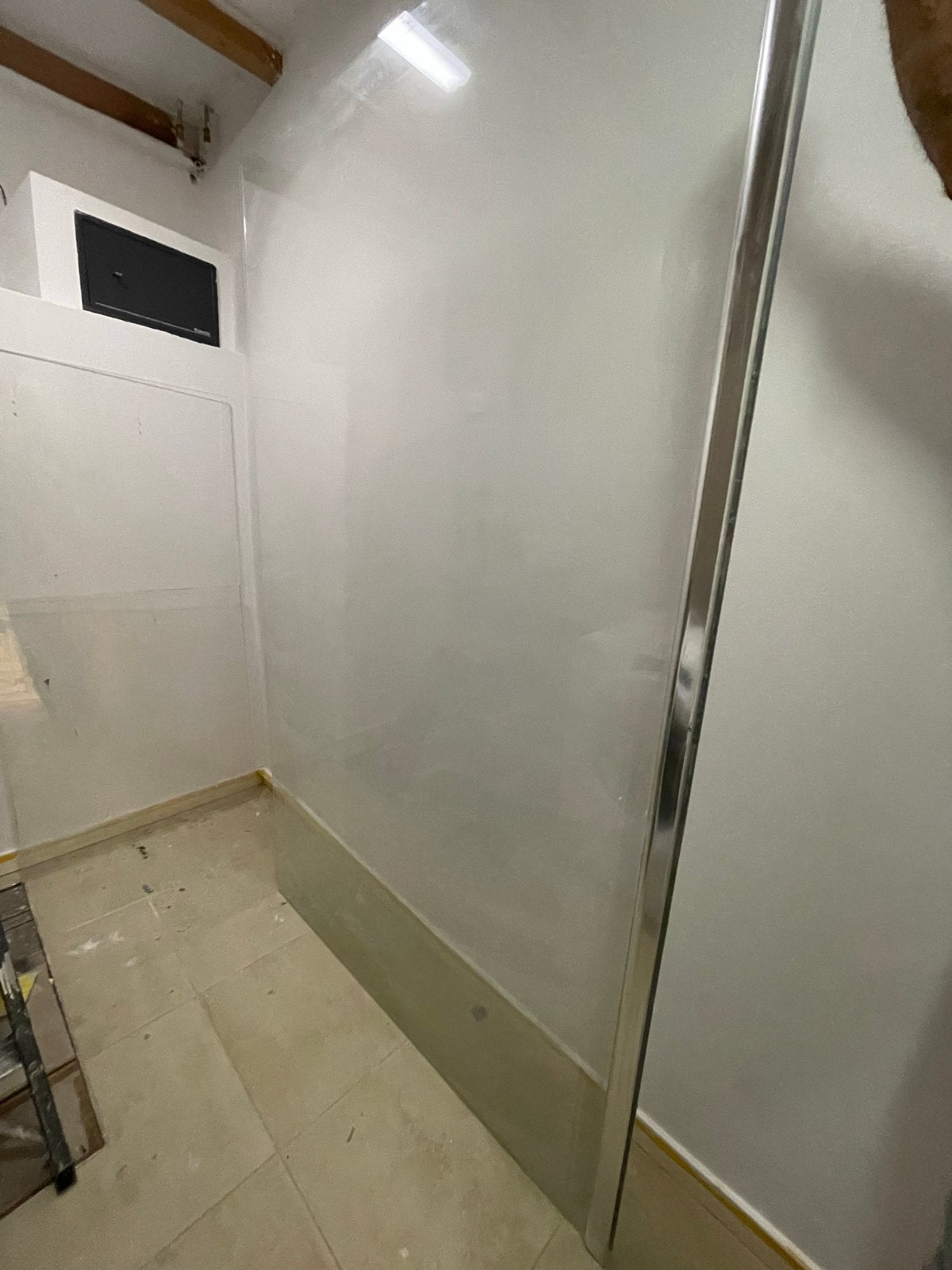 Douchewand 120x200 cm, 4 mm dik, Ophalen, Nieuw, Met douche