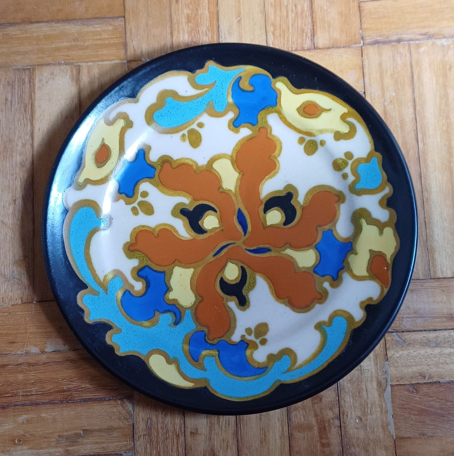 Vintage Pinda Hilversum Holland decoratief bord, Ophalen of Verzenden