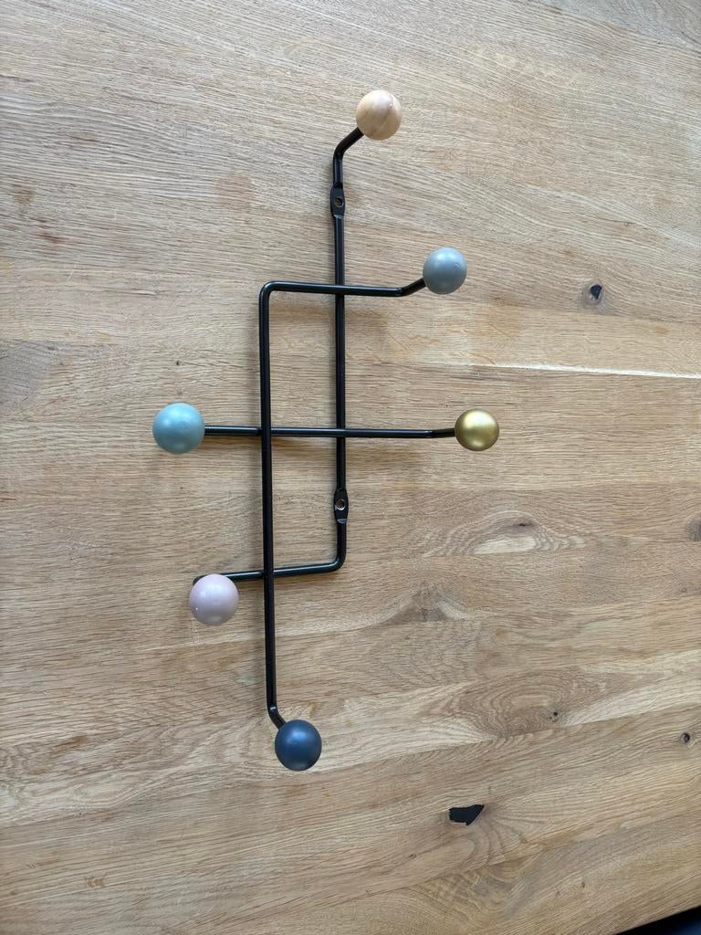 Kapstok met gekleurde bollen, Huis en Inrichting, Woonaccessoires | Kapstokken, Gebruikt, Minder dan 100 cm, Metaal, Ophalen