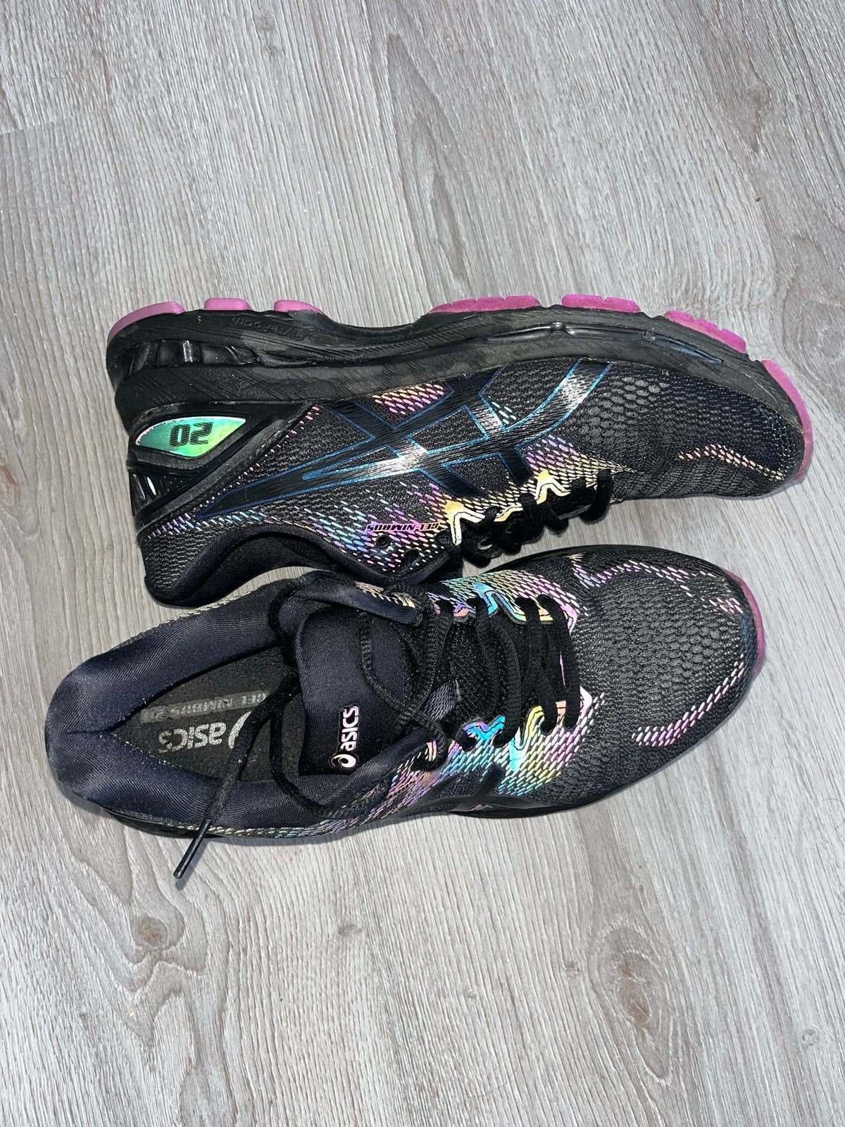 ASICS GEL-NIMBUS 20 hardloopschoenen dames maat 39, Ophalen of Verzenden, Gedragen, Sportschoenen, Zwart