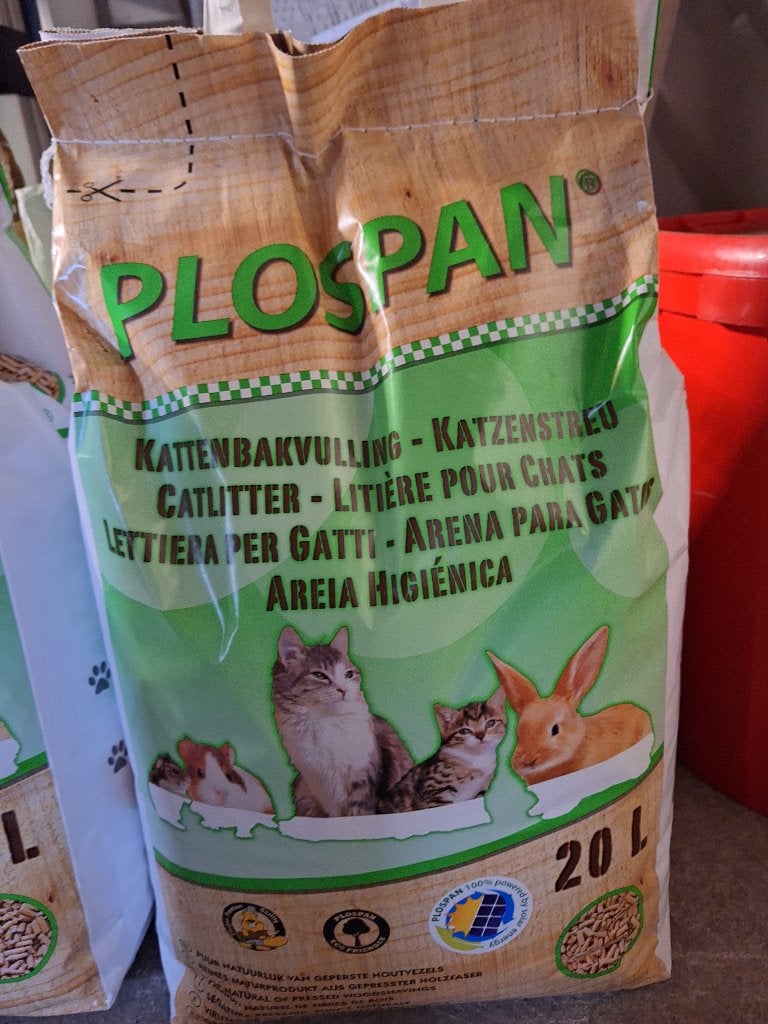 Plospan houtkorrels, Ophalen, Nieuw, Gesloten
