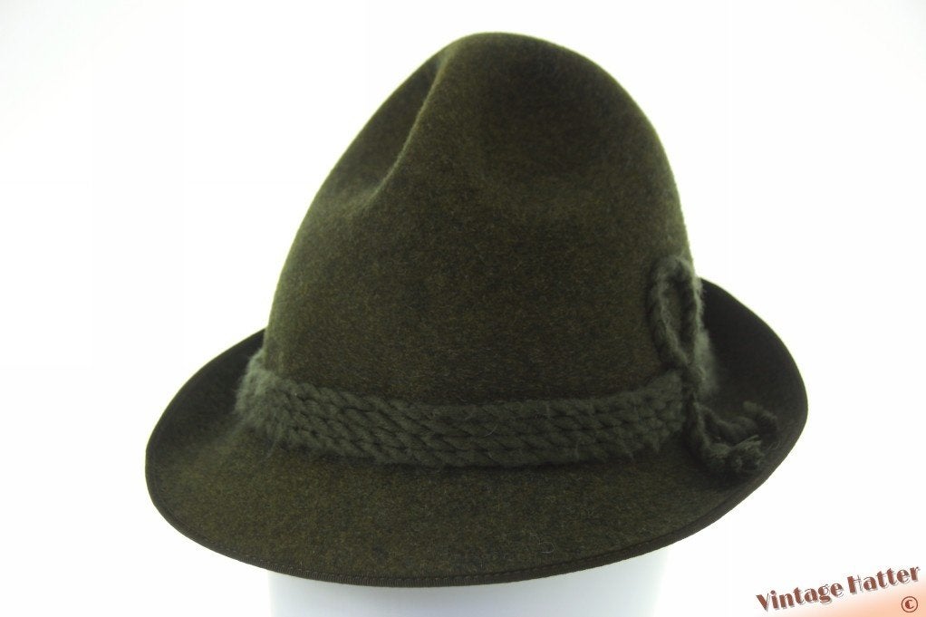 Vintage Beierse hoed Allgauer Flexilode groen wolvilt 58, Ophalen of Verzenden, Zo goed als nieuw, 58 of 59 cm (L, 7¼ of ⅜ inch)