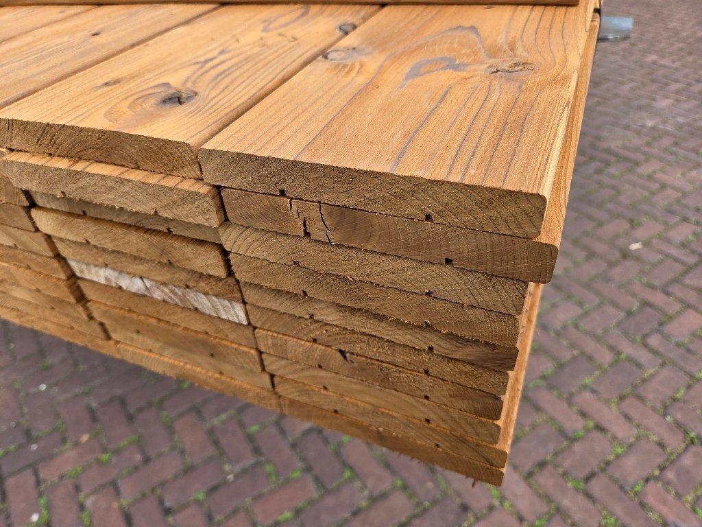 Diverse Partijen Thermowood Planken 19x140 mm, Ophalen, Minder dan 25 mm, Nieuw, 250 tot 300 cm