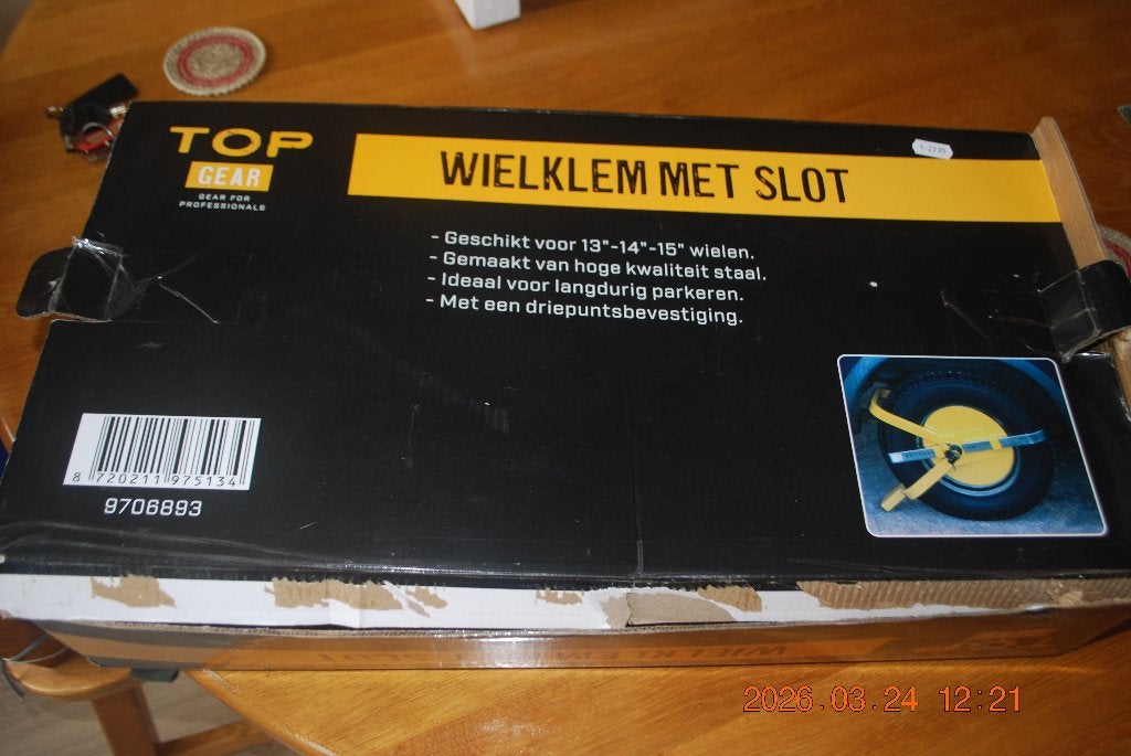Wielklem voor caravan of aanhangwagen, Ophalen, Nieuw