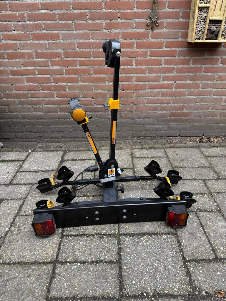 Spinder Hawk fietsendrager voor 2 fietsen, Auto diversen, Fietsendragers, Ophalen, 2 fietsen, Gebruikt, Trekhaakdrager