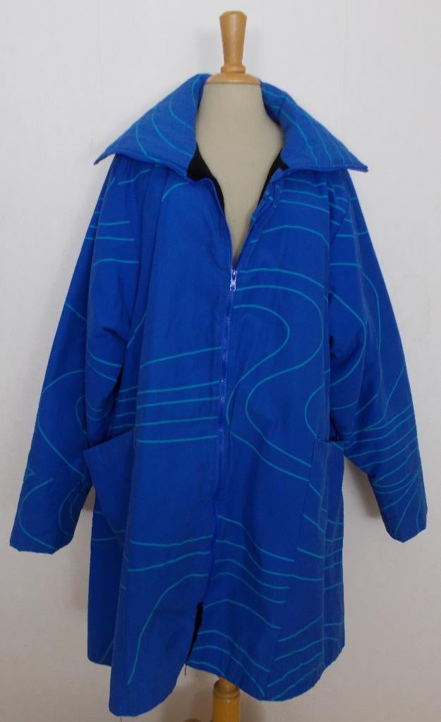 A-lijn jas van Scandinavische design merk Skandika! L, Verzenden, Zo goed als nieuw, Maat 42/44 (L), Blauw