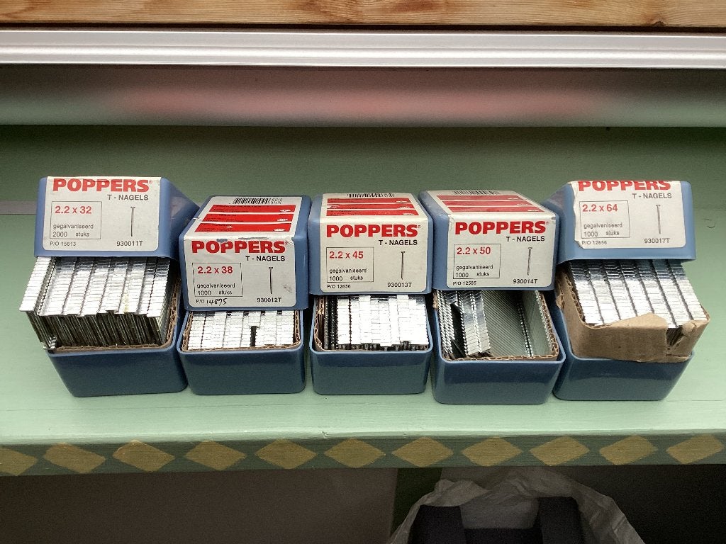T nagels, Ophalen, Nieuw, Minder dan 50 mm, Spijkers