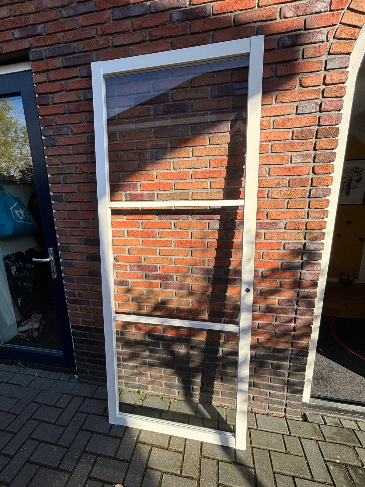 Svedex binnendeur Alpine wit met glas, Doe-het-zelf en Verbouw, Deuren en Horren, Ophalen, Gebruikt, 80 tot 100 cm, 215 cm of meer