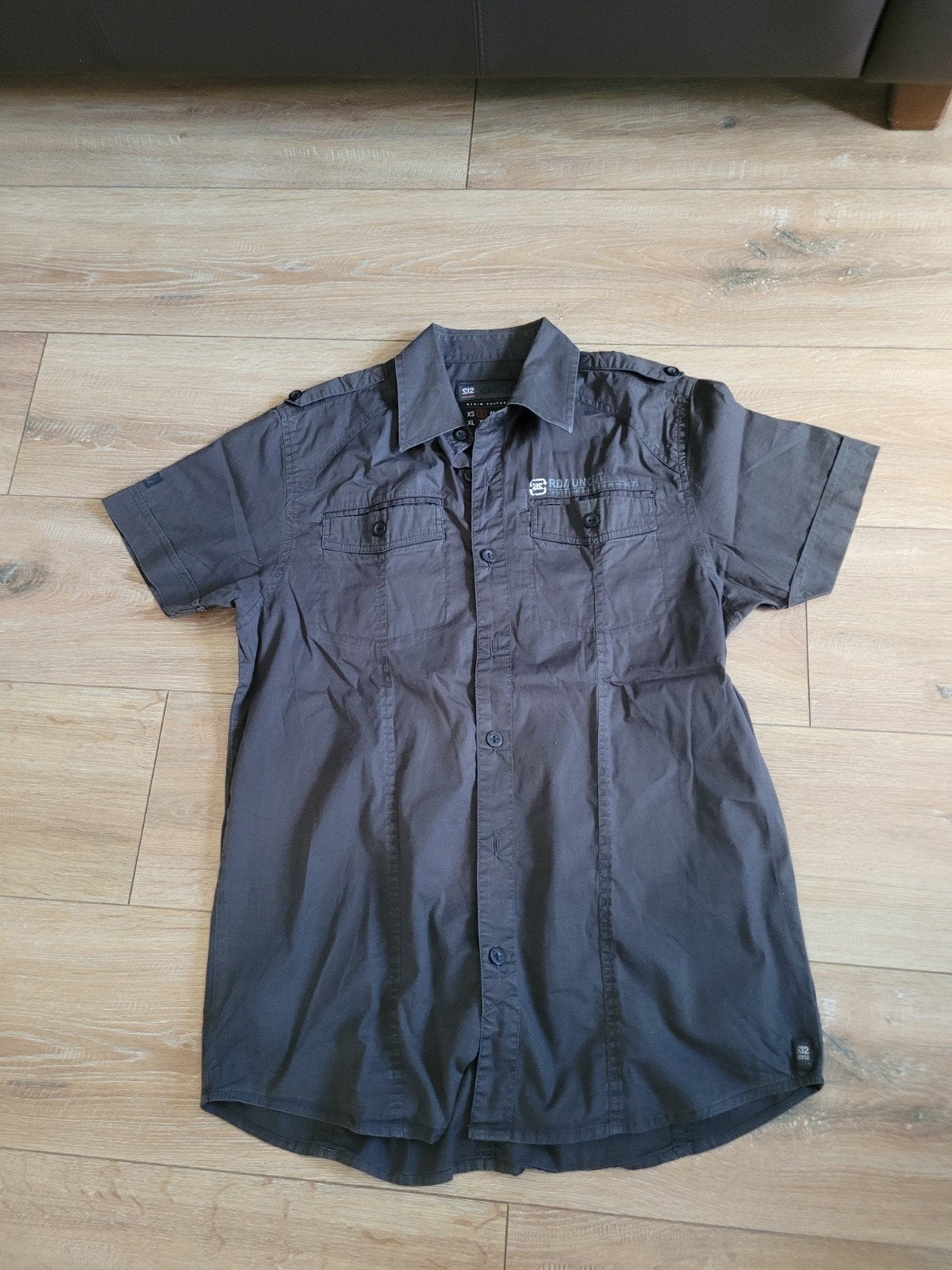 Capsize Heren Blouse Maat S - Donker Grijs, Halswijdte 38 (S) of kleiner, Ophalen of Verzenden, Capsize, Grijs