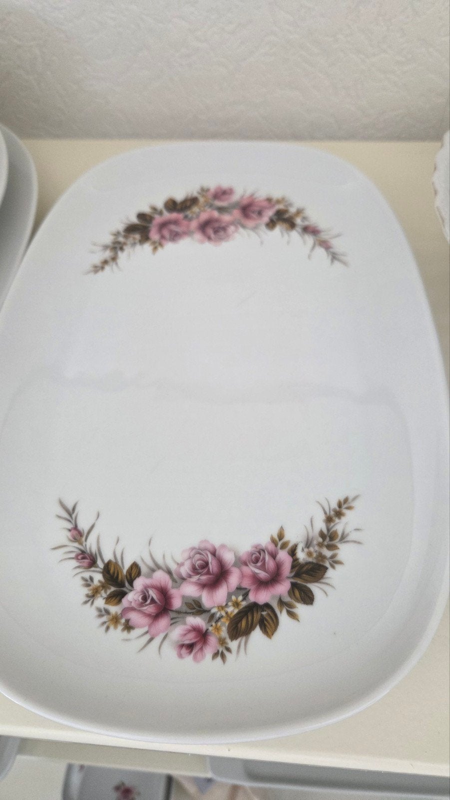 Royal Schwabap serveerschaal met rozen decoratie, Ophalen