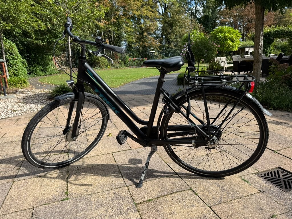 Trek L200 damesfiets 28 inch, framemaat 50 cm, Gebruikt, (Extra) lage instap, 50 tot 53 cm, Schijfrem