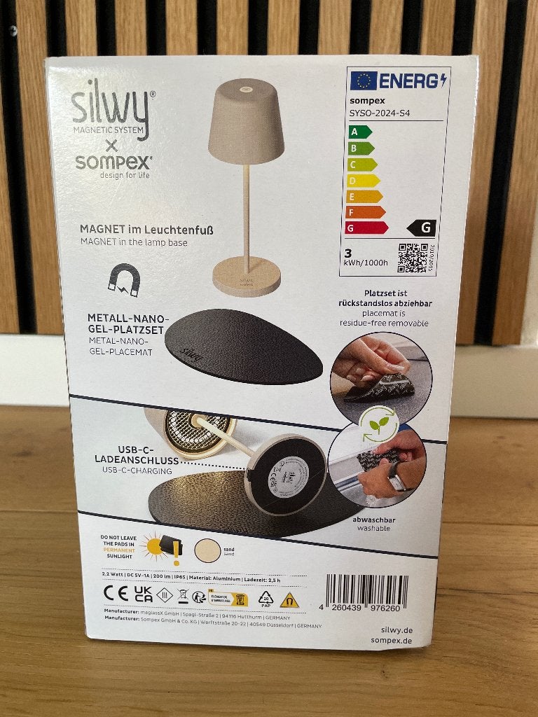 Silwy magnetische tafellamp, Ophalen of Verzenden, Nieuw