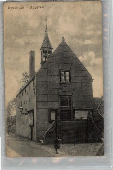 Asperen Stadhuis uitg R. Schaaij, Ophalen of Verzenden, Voor 1920, Ongelopen, Zuid-Holland
