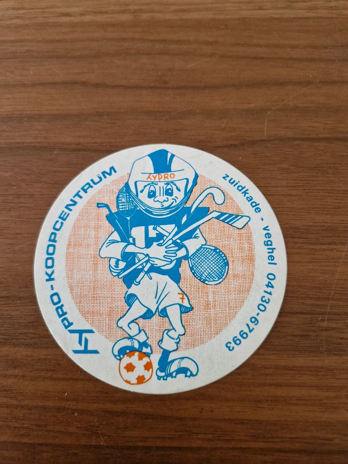 11649 Vintage Kydro Koopcentrum Veghel Sticker - Sportief Fi, Verzamelen, Ophalen of Verzenden, Gebruikt, Sport