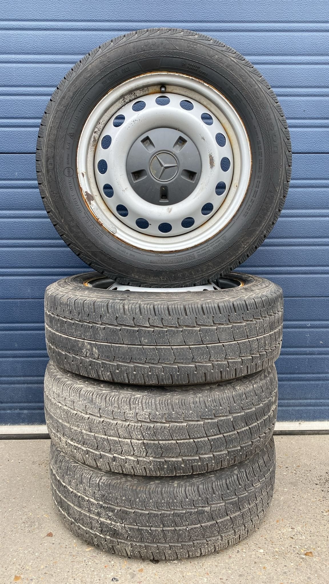 Mercedes-Benz Vito Viano Allseason Banden Set 195-65-16 5x11, -, Banden en Velgen, Ophalen of Verzenden, All Season