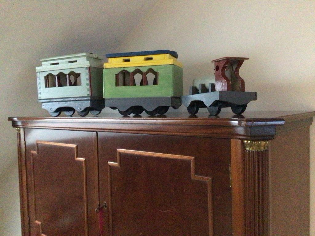 replica historische trein, Antiek en Kunst, Ophalen of Verzenden