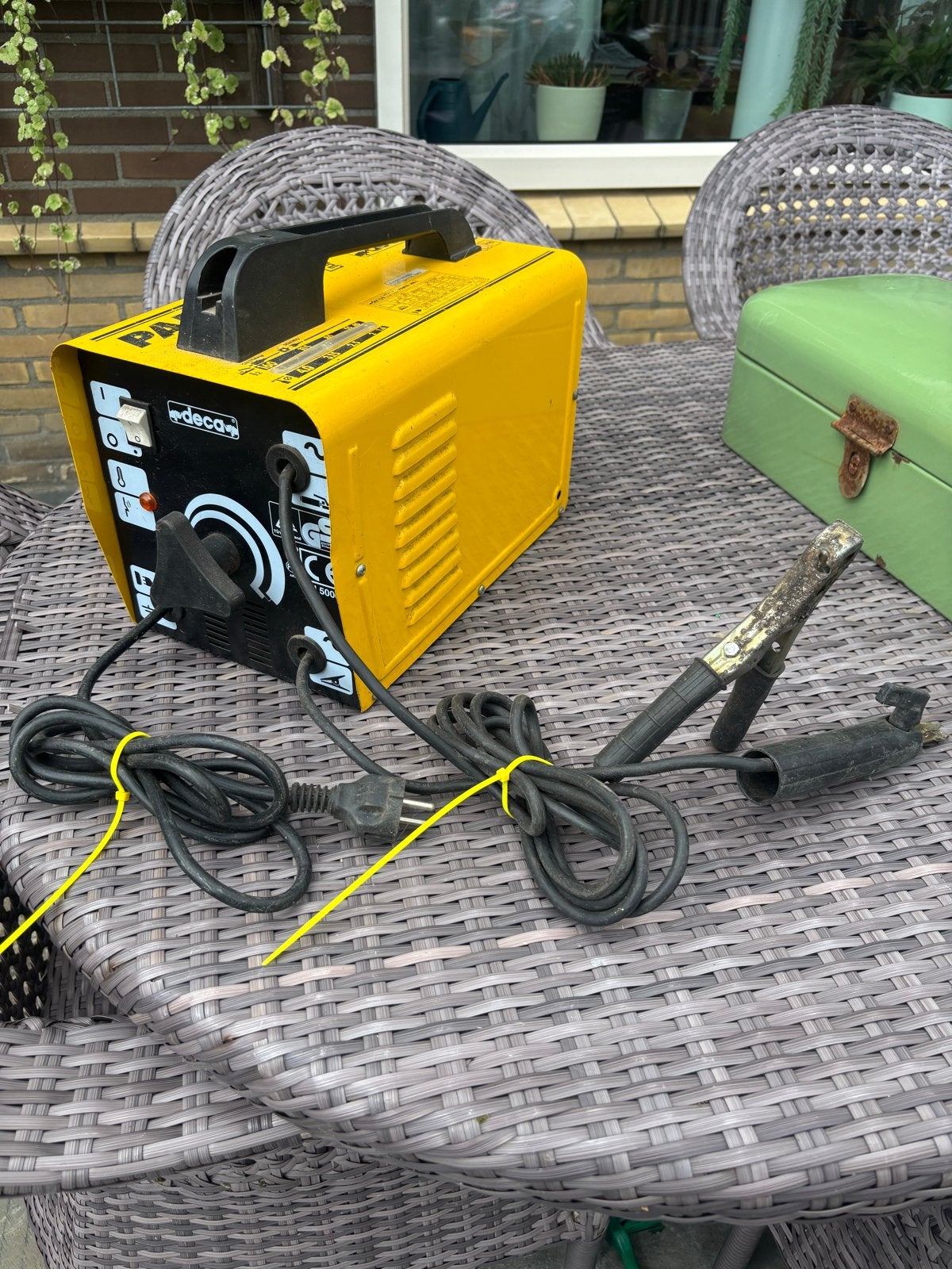 Deca Parva 165E Lasapparaat - Gebruikt, Doe-het-zelf en Verbouw, Ophalen of Verzenden, Gebruikt, Minder dan 150 ampère, Elektroden