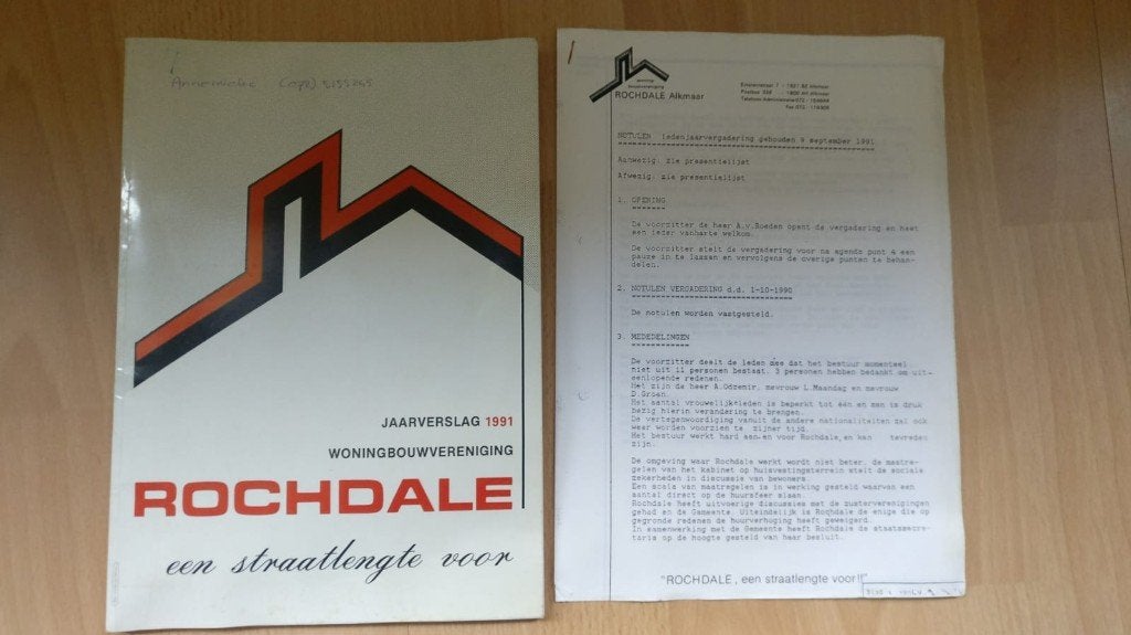 Jaarverslag van Woningbouwvereniging Rochdale 1991, Ophalen of Verzenden, Gelezen, Overige wetenschappen