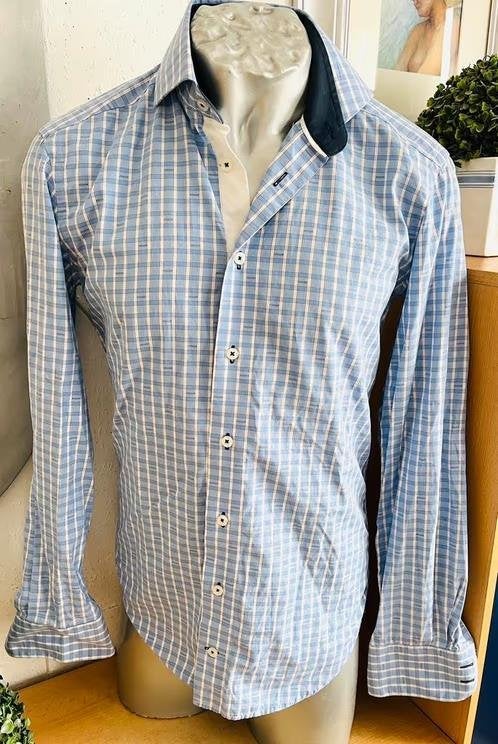 Cavallaro Napoli blauw overhemd maat 37
