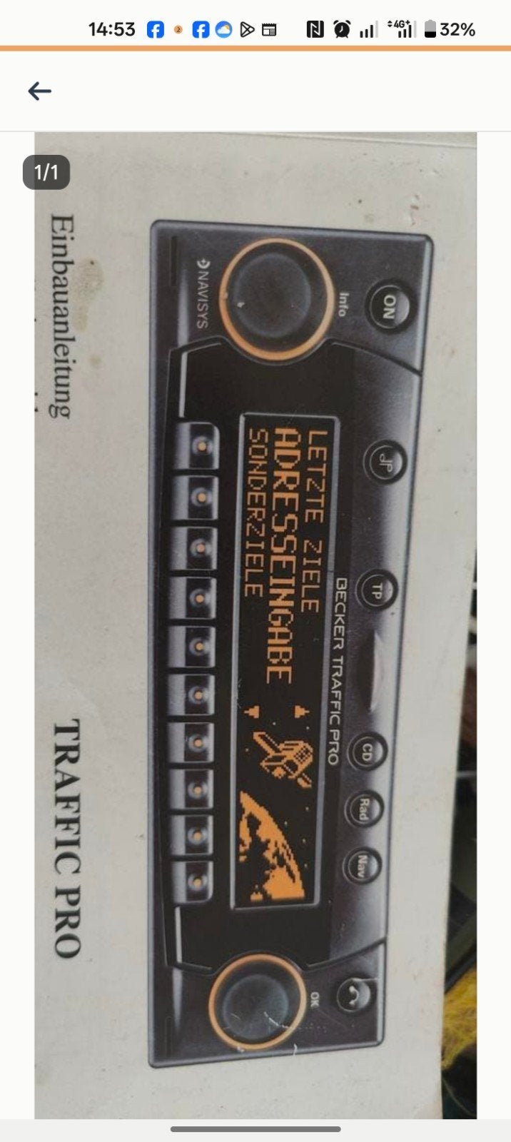 Becker Traffic Pro Navigatiesysteem, Ophalen of Verzenden, Gebruikt