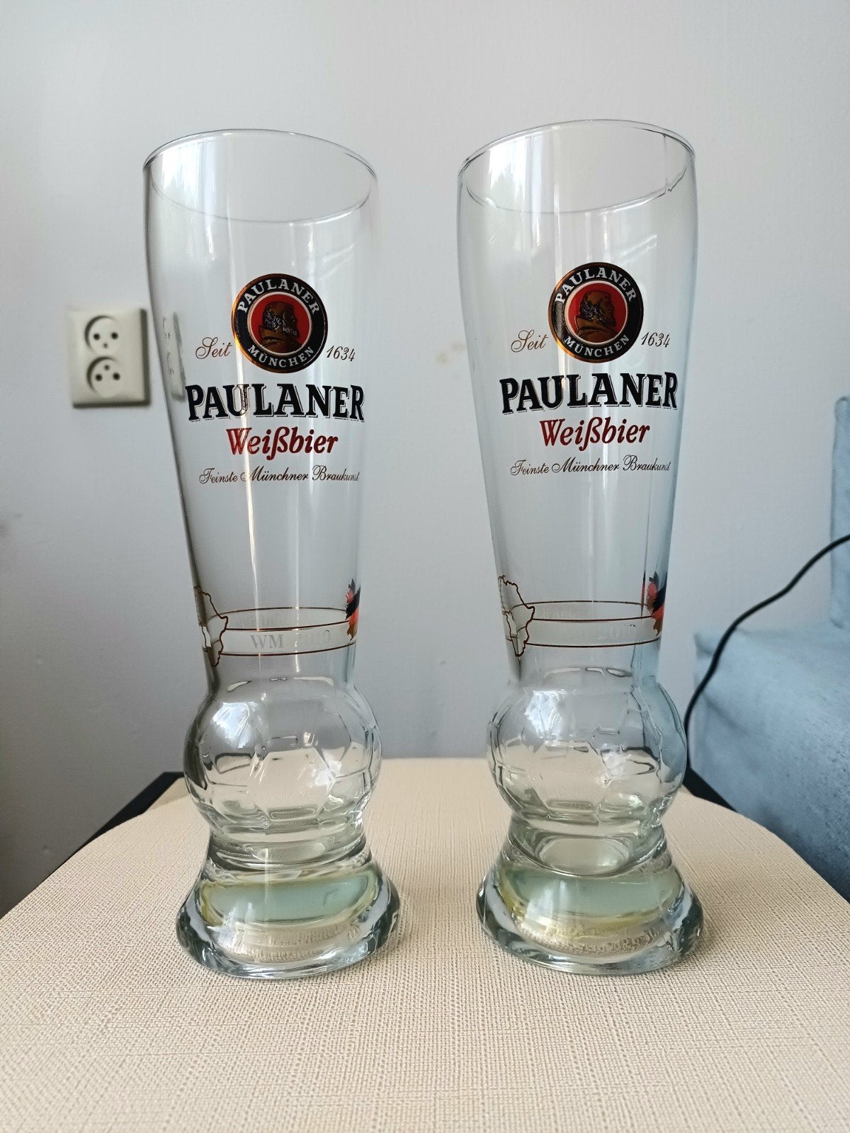 Nieuwe Paulaner Weissbier glazen (2 stuks), Ophalen, Nieuw, Meerkleurig, Glas