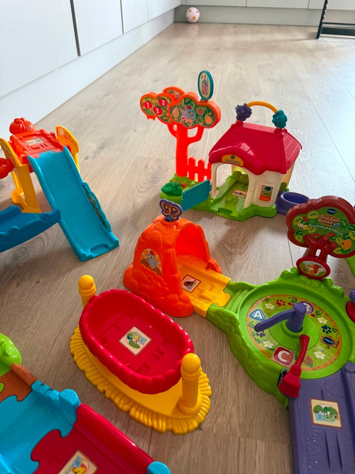Grote VTech Zoef Zoef Dieren collectie met veel banen, Ophalen, Gebruikt, Overige typen, Met licht
