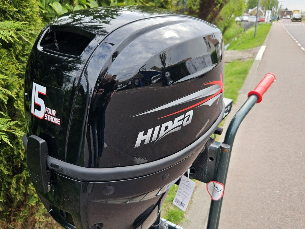 HIDEA 15 PK BUITENBOORDMOTOR ELEC START LANG KNUPPEL-BED., Nieuw, Benzine