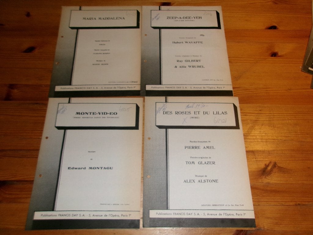 Diverse bladmuziek - publications francis day 7, Gebruikt, Gitaar, Ophalen of Verzenden, Artiest of Componist
