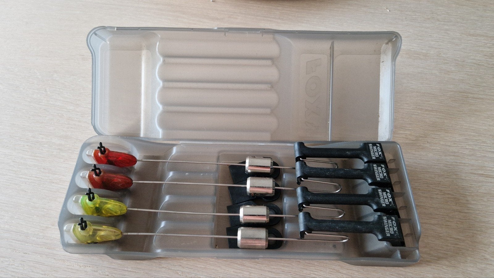 FOX Micro swingers (4 stuks) + Case, Ophalen of Verzenden, Zo goed als nieuw, Overige typen